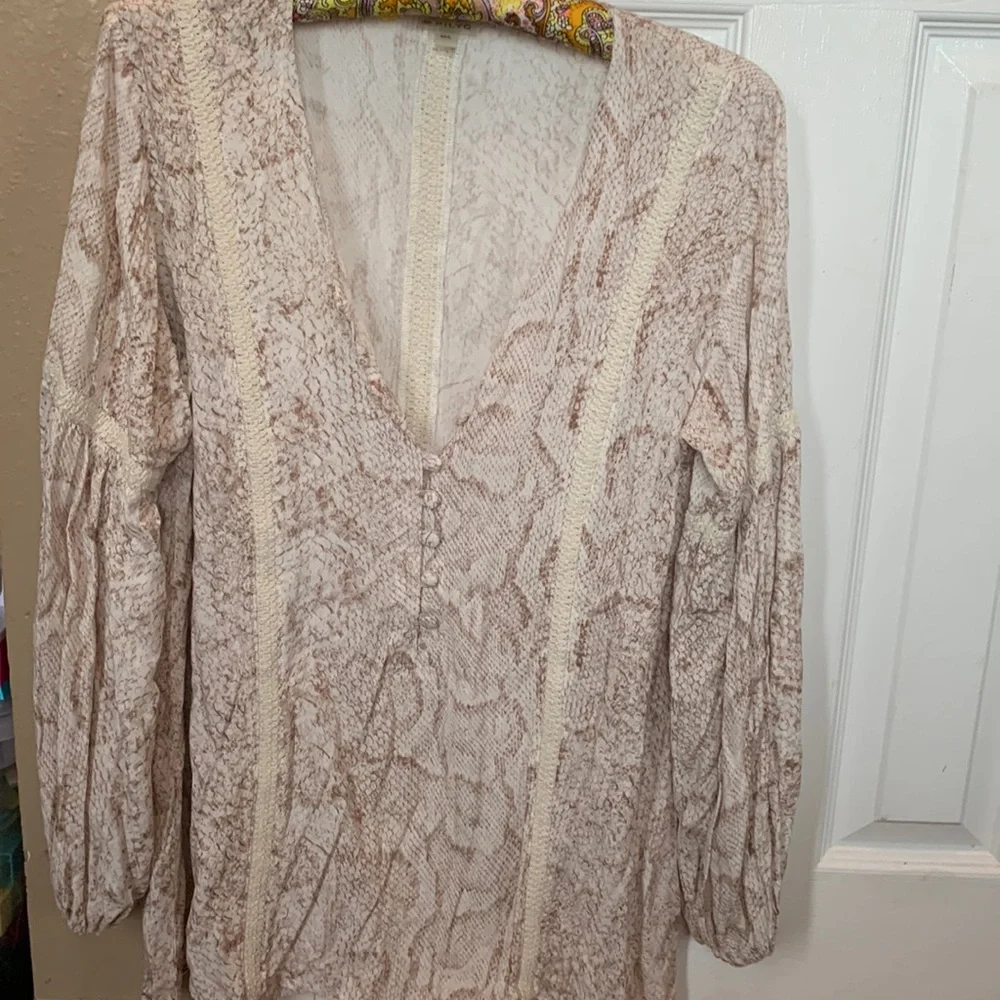 PILYQ Python Button Blouse - Picture 1 of 3